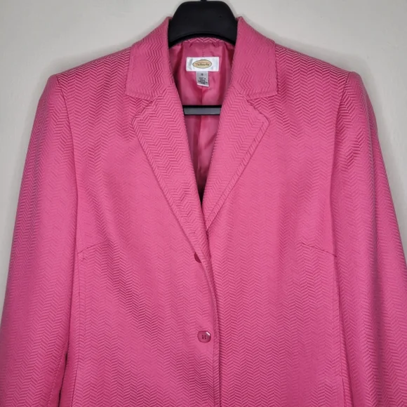 Talbots Pink Silk Blazer, Size 16, Excellent Condition! - Picture 2 of 8